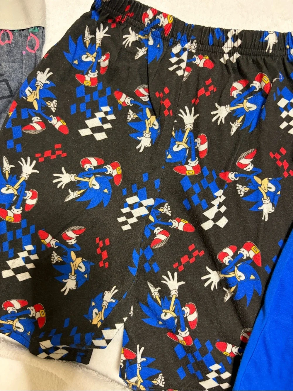 Sonic The Hedgehog Blue Kids Tee and pajama Set